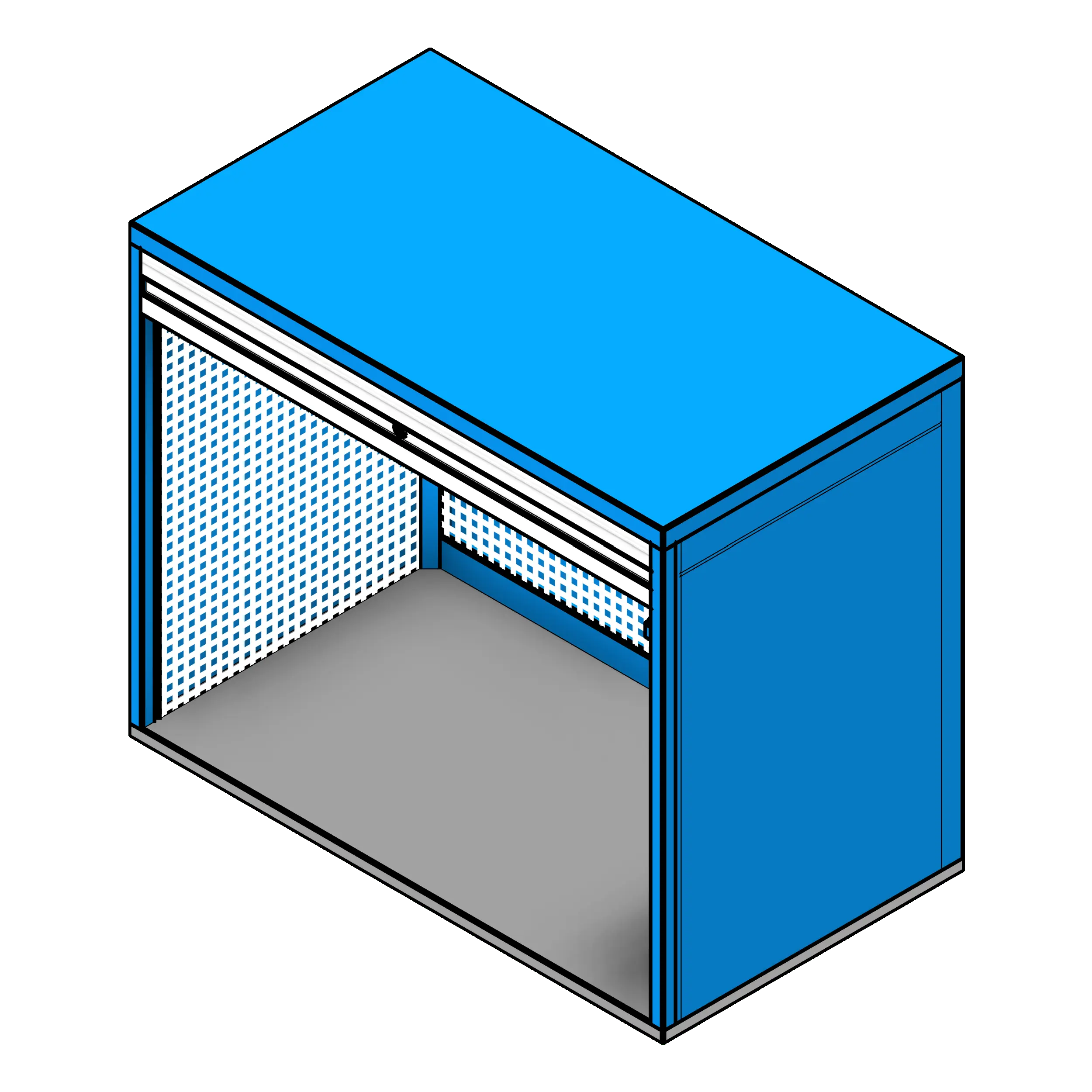 SSG Workstation Industrial Hutch PCS