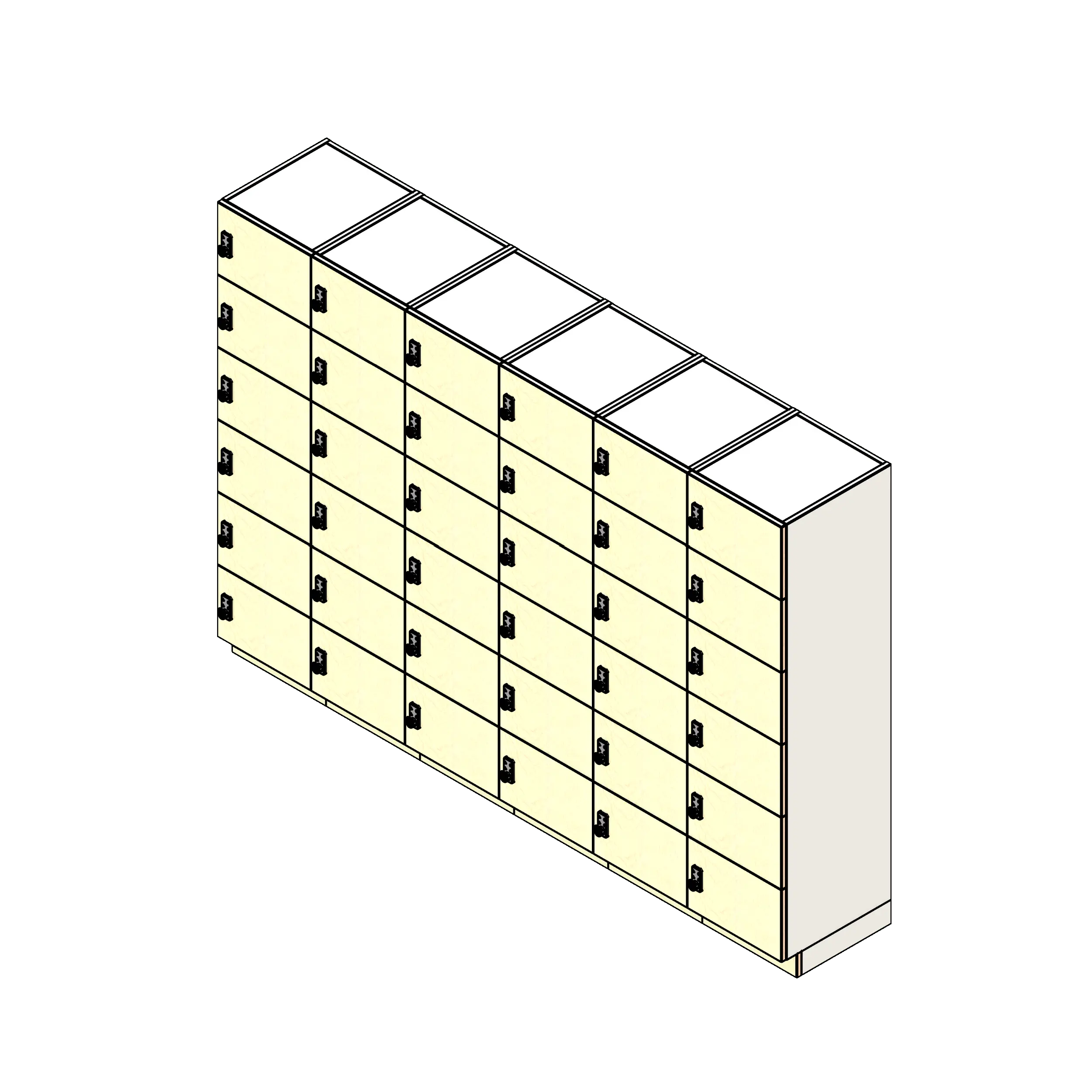 SSG Day Locker 6 Tier 1824 LAM